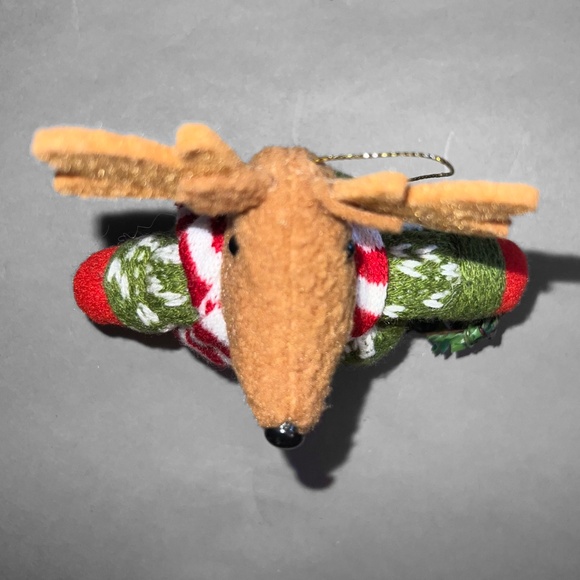 Christmas Reindeer Plush Ornament - Picture 5 of 6